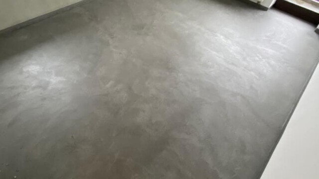 Design Beton Boden dunkelgrau
