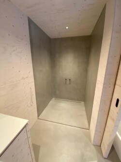 Beton Design Dusche Boden