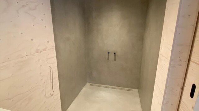 Beton Design Dusche Boden