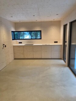 Beton Design Optik Boden Küche