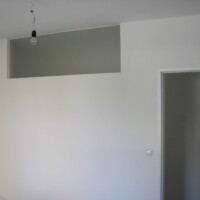 Trockenbauwand mit Oberlicht